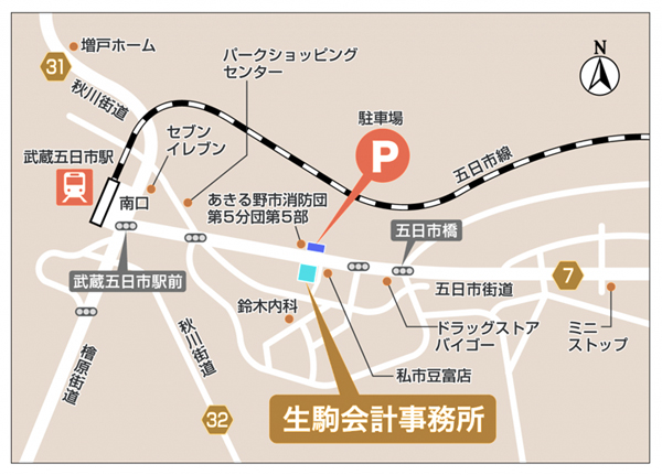 生駒会計事務所地図